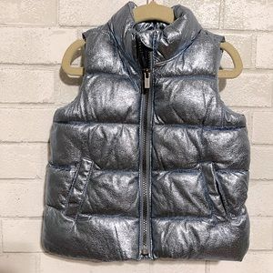 Metallic blue Puffer vest